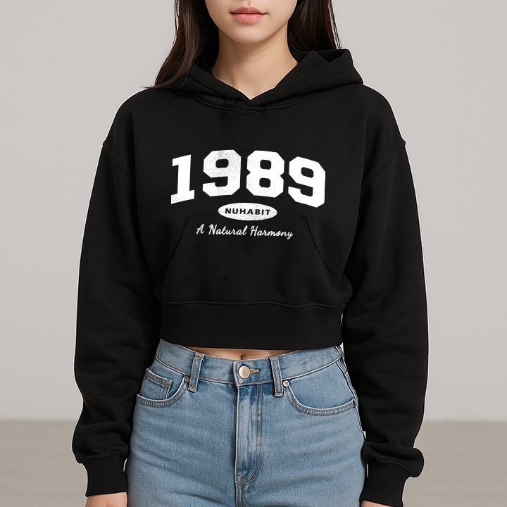 DAILY CLOTHES CROP 起毛 フード Tシャツ HOODIE (SCH4-4NH1191)