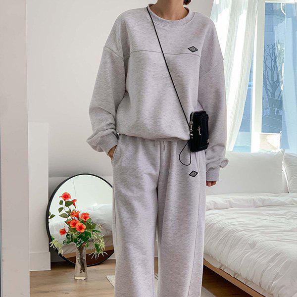 Hスタイル(SET)パステルスウェットパンツセット 春の変わり目に 女性用トレーニングウェアセット スウェットパンツセット パンツセットアップ ホームウェア