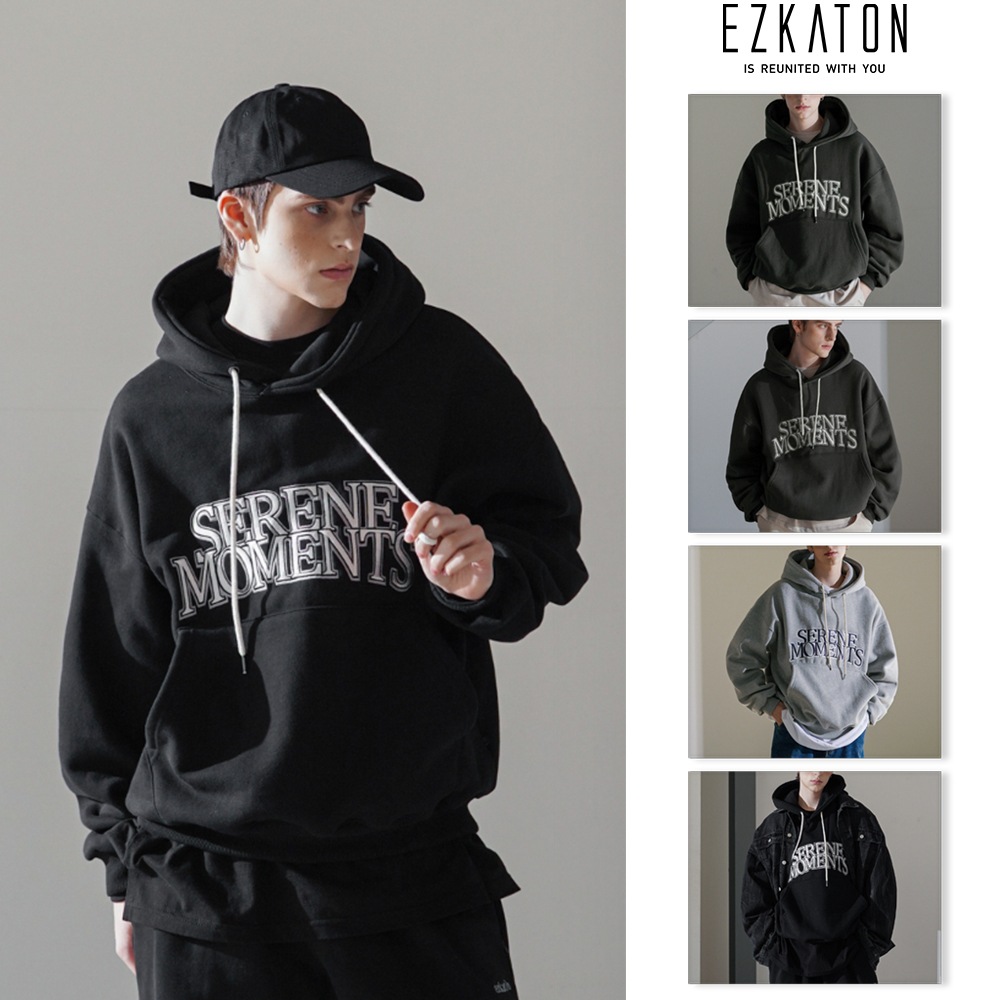 [EZKATON] Overlay hoodie