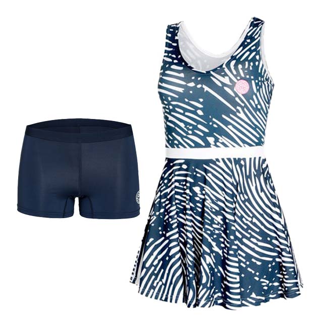 BIDI BADU(ビディバドゥ) レディース フィンガープリント 2 in 1 ドレス W1624620-DBLWHダークブルー×ホワイト(24y9mテニス)