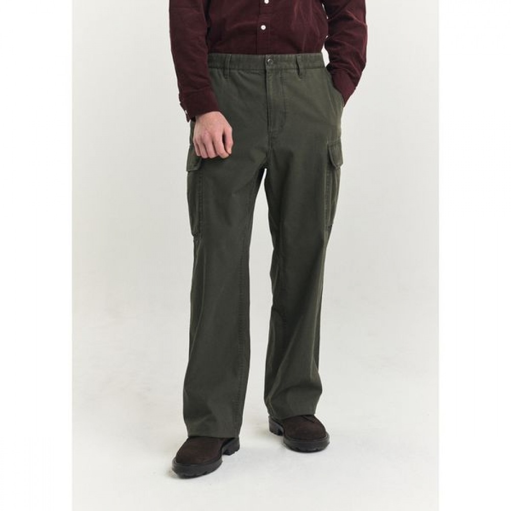 [ヘッジズ] 24FW カーキカーゴウォッシングパンツ HZPA4D601K2