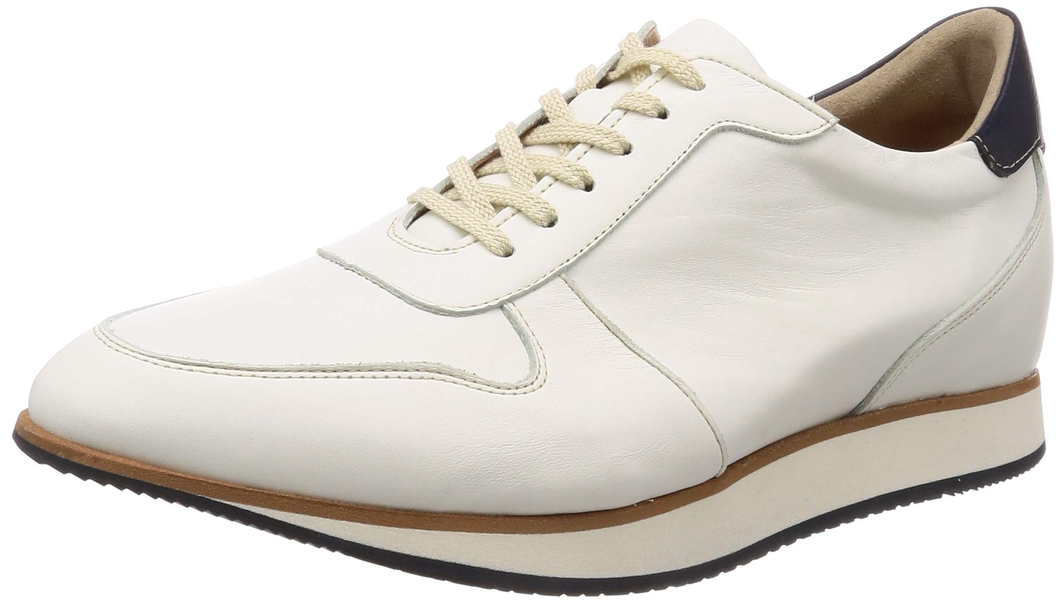 KITAJIMA(北嶋製靴工業所) メンズ 801 3Eシークレットスニーカー 本革 カジュアルシューズ メンズ 5cmアップ 国産 牛革 紐 801 3E