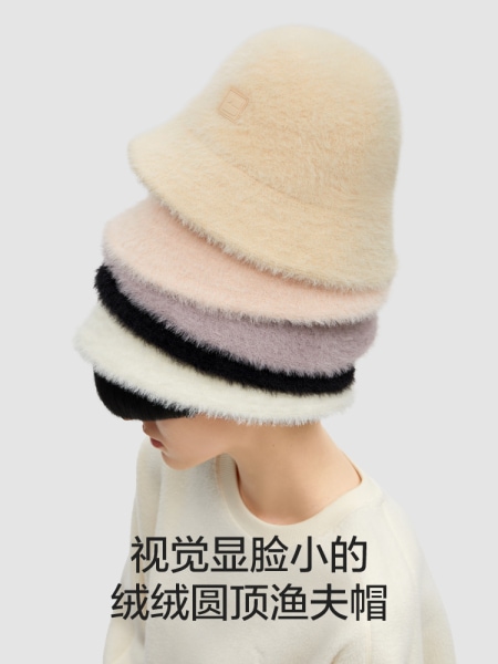Jiao Nei レディース イミテーション ラビット ダウン 多目的秋冬用帽子