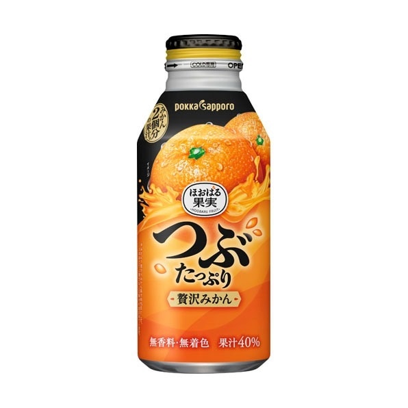 ポッカサッポロ つぶたっぷり贅沢みかん 400g×48本