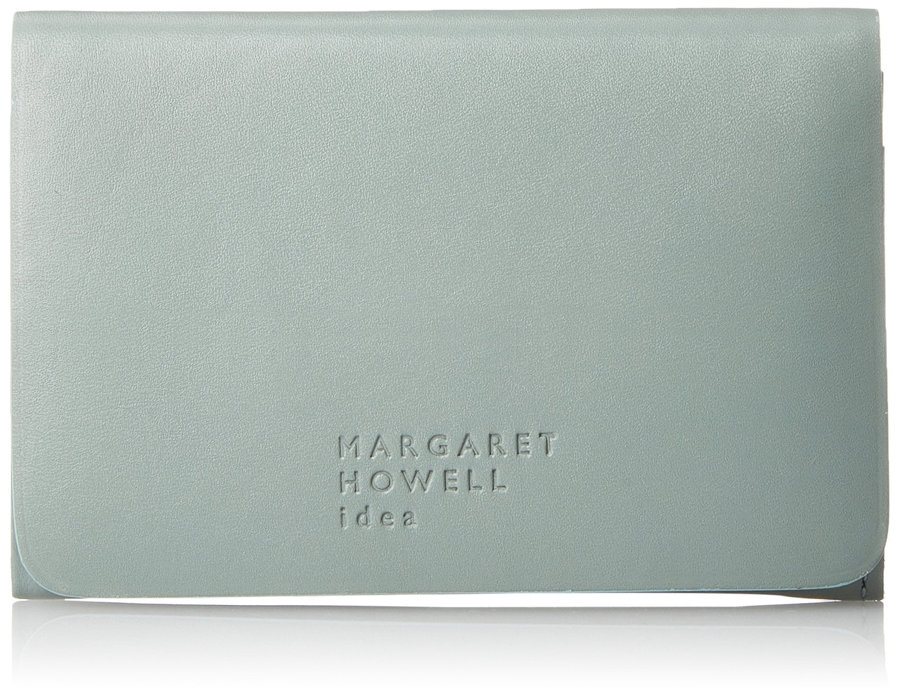 [マーガレット・ハウエル アイデア] 名刺入れ 【ベンジャミン】 牛革 ノンステッチ MHLW8JM1(専用BOX入り) レディース ブルー