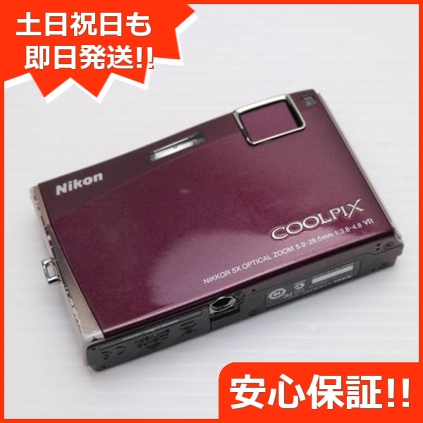 良品COOLPIX S60 ワインレッド Nikon デジカメ 90