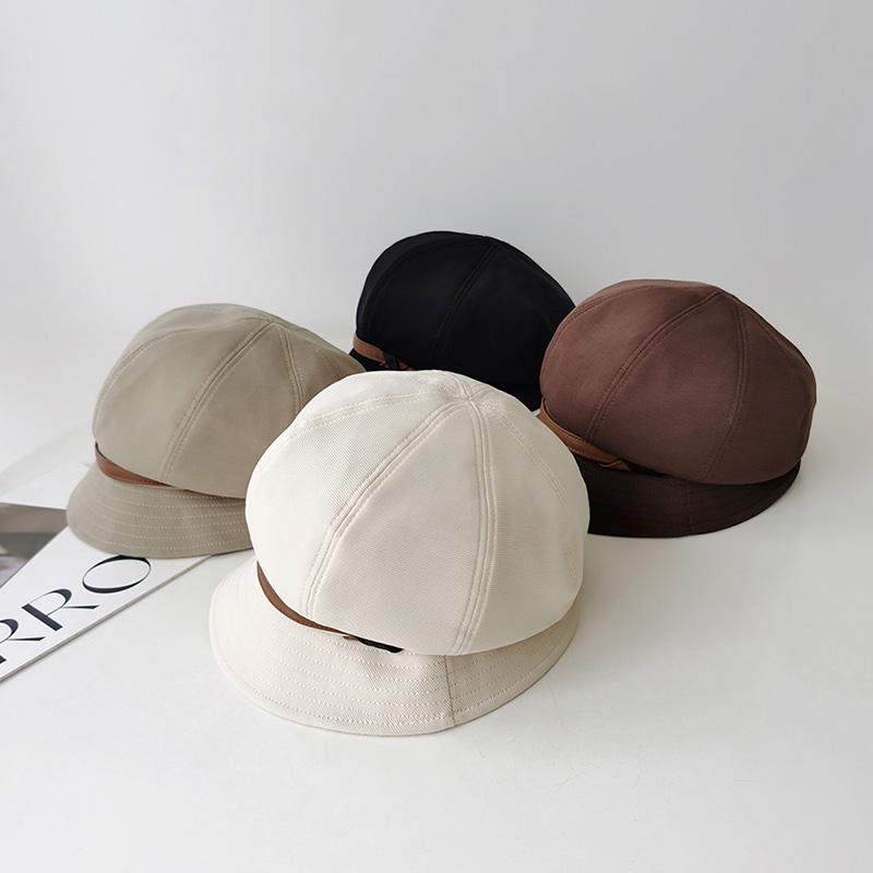 秋冬 コーデ レディース ファッション オシャレ 服 カワイイ シンプル 大人カワイイ 大きいサイズ 韓国スタイル カジュアル ベレー帽 パイル ハット 八角 帽子