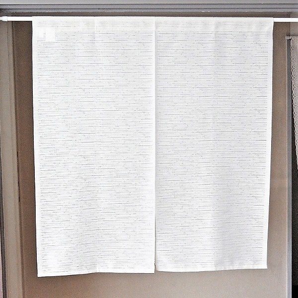 防炎のれん 85x90cm アイボリー 日本製