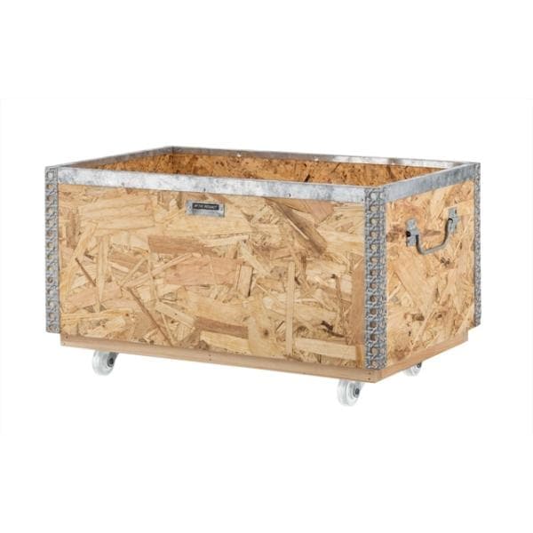 OSB合板のスタッキングボックス キャスター付 L 北欧 インダストリアル 収納家具 収納ボックス リビング ガレージ