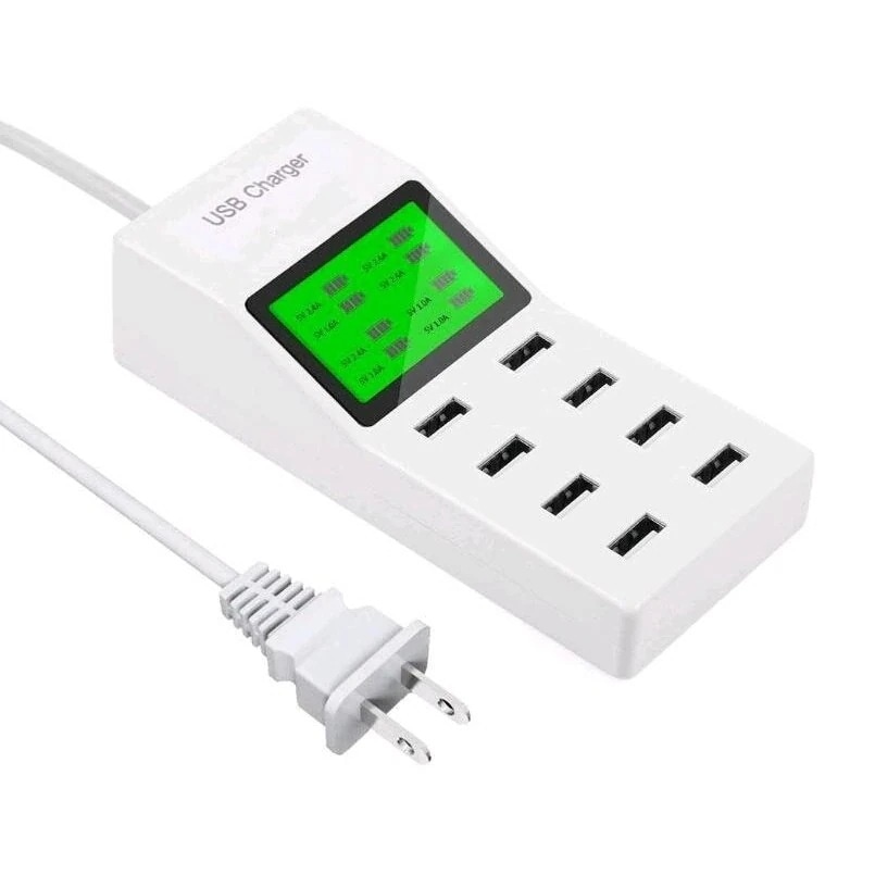 USB急速充電器 電源タップ 智能入力 8ポートUSBコンセント （最大8A5V） 急速充電 全機