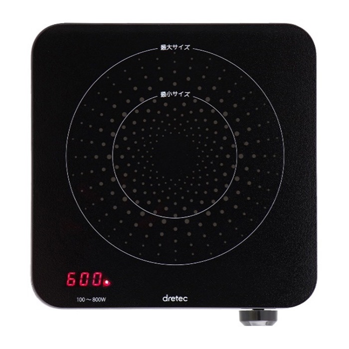 IHクッカー ミニチュラ DI-218BK ブラック IH調理器 IHクッキングヒーター