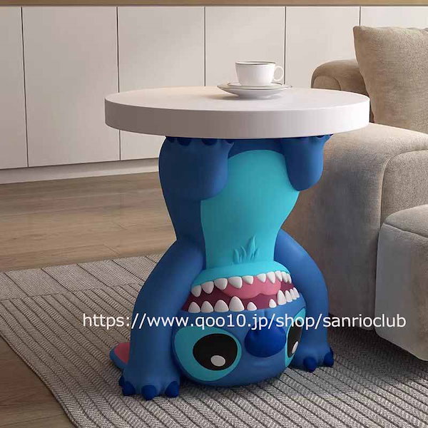 【Disney】　スティッチ ガラステーブル ディズニー Qoo10] ディズニー スティッチ トイストーリーテーブル プー