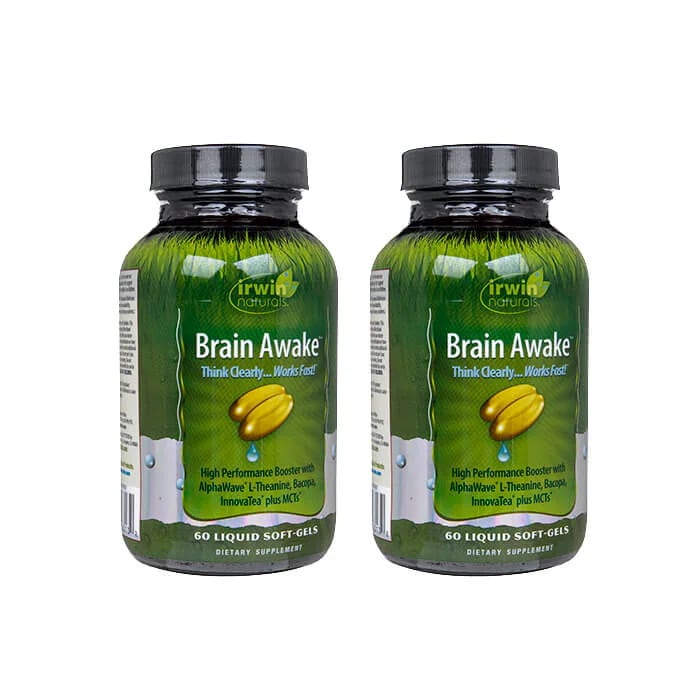 IrwinNaturals ブレインアウェイク 60錠 2本 アーウィンナチュラルズ Brain Awake 海外発送 日時指定不可 ヤマト国際便発送