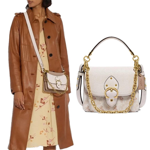 4603 ビート ショルダー バッグ 18 ウィズ ホース アンド キャリッジ プリント