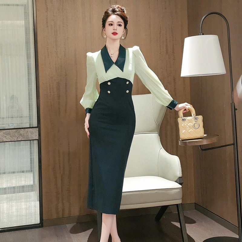 2025春新品 ドッキング ワンピース 通勤 ドレス パーティー キャバ 大人 同窓会 披露宴 卒業式 結婚式 演奏会 ウェディング 二次会 メガ割