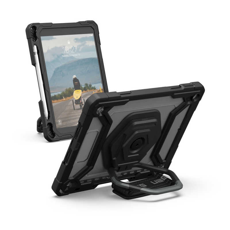 UAG　社製 iPad 第9/8/7世代用 耐衝撃 PLASMA ケース (アイス/ブラック)　UAG-IPD9-T-IC/BK