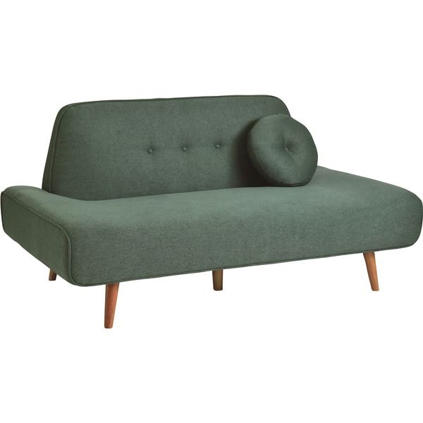 ソファー 約幅166cm フォレストグリーン 木製 脚付き クッション付き ソファ 2.5P ファブリック 組立品 リビング ダイニング 43,717円