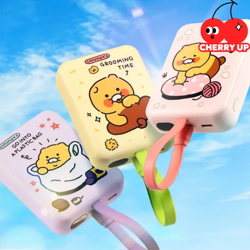 【新商品】チュンシギ デイリー MagSafe 対応 ワイヤレス急速充電 モバイルバッテリー 10000mAh機内持込可能・旅行・ギフト・一体型ケーブル