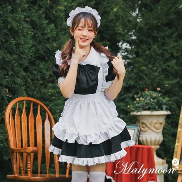 コスプレ メイド メイド服 エプロン 高級完全受注オーダーメイド服 セクシー 可愛い 大きいサイズ ブラック 女性 大人 レディース ワンピース コスチューム かわいいコスプレ 受注オーダー カスタマ