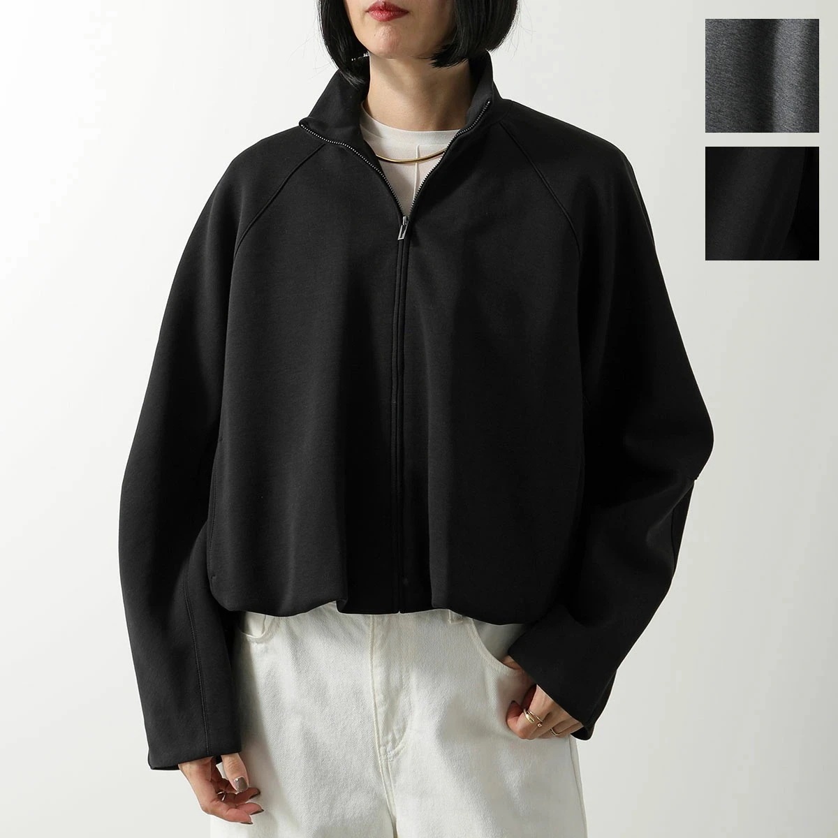 MAX MARA MM マックスマーラ ジャケット ERA エラ レディース ジャージー ジップアップ ブルゾン ハイネック クロップド カラー2色