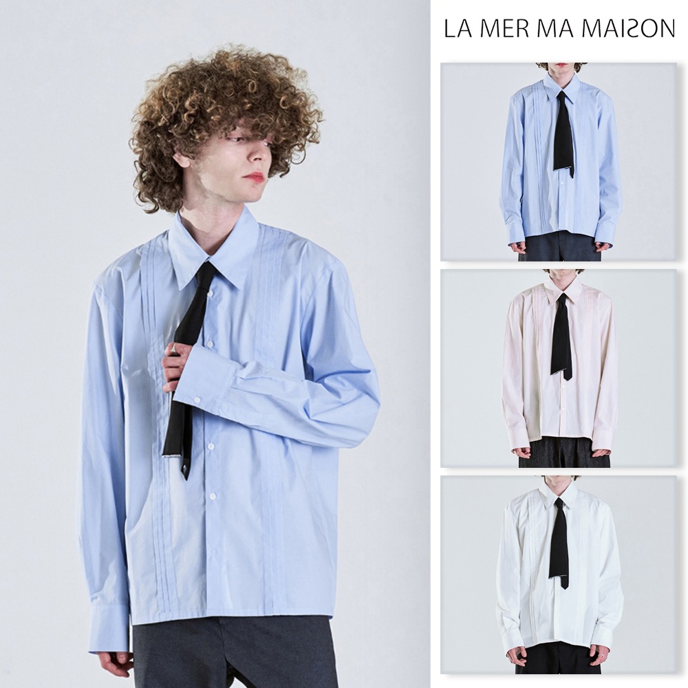 [LA MER MA MAISON] 3 PIN TUCK SHIRT