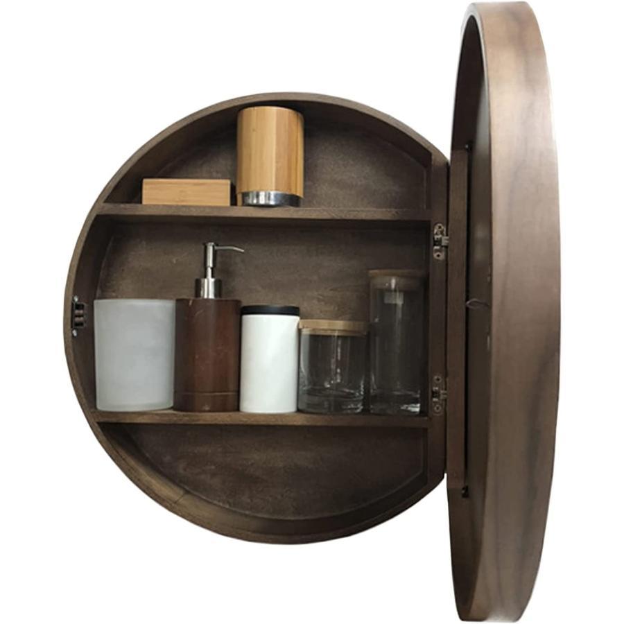 浴室 鏡 お風呂 鏡 ミラーキャビネット ，50ウォールキャビネット 高精細 バスルームウォーー キャビネット 収納機能 付き ，洗面鏡 バスルームロッカー