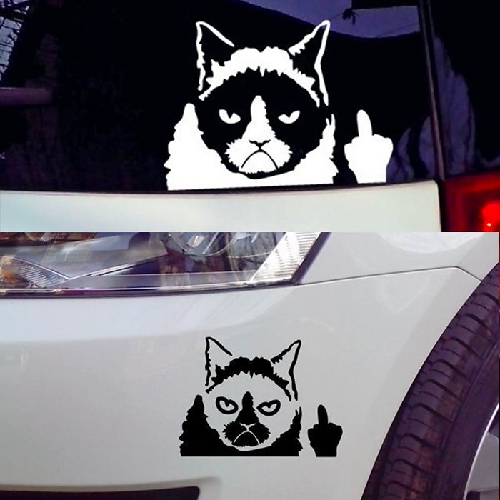 Qoo10 カスタム 車用ステッカー ヤンキー猫 かっこいい カー用品 Qoo10 カスタム 車用ステッカー ヤンキー猫 かっこいい カー用品