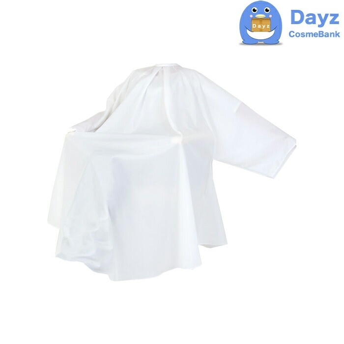 EXCEL エクセル　No 8118 リップタフタドレス ホワイト　カット専用クロス 袖付き　ヘアカットクロス　追跡可能メール便キャンセル返品不可商品 4,756円