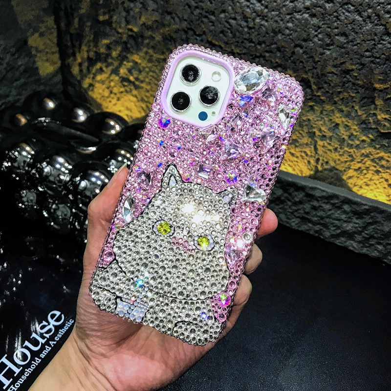 ハンドメイド iPhoneケース ムーミン キラキラのラインストーン iPhone16/15/14/13/12/11ケース Plus Pro Max
