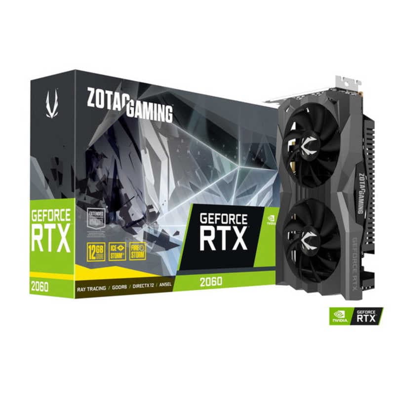 ZOTAC　ゲーミンググラフィックボード ［GeForce RTXシリーズ /12GB］ ZT-2060-12G/ZT-T20620F-10M　ZT-2060-12G/ZT-T20620F-10M