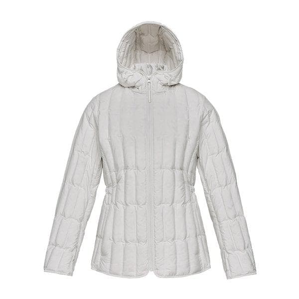 女性用軽量ダウンジャケット ルクラ フーディ チューブ ダウンジャケット2 1BYPAWU516