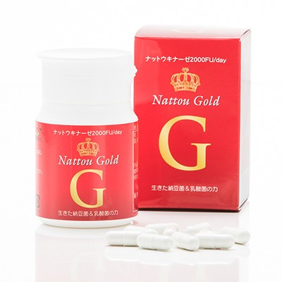なっとうゴールド90カプセル　なっとー　ナットウキナーゼと納豆菌乳酸菌のコンビネーション今ならEMせっけんプレゼント 13,608円