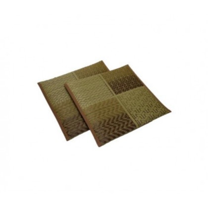 烏丸 紋織 い草座布団 ベージュ 2枚組 55x55cm TSN341006