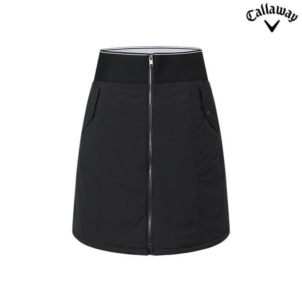 女性冬用パッド入りミドル丈キュロットスカート(CWPC24W604)