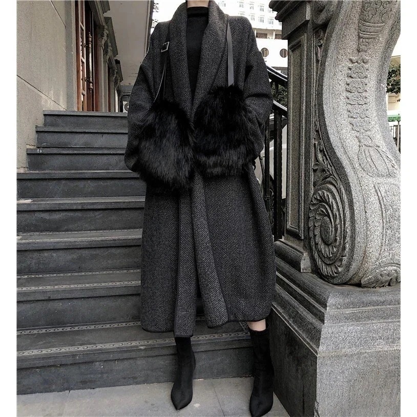 ロング カーディガン 変形 韓国 オルチャン ファー グローブ ストリート 原宿系 ダンス 衣装 K