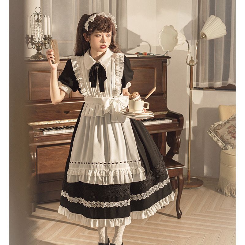 緊急SALE!!!2枚1OO円OFF！ 今買いたいが特惠！ホワイト JSKホルタードレス 公主メイド服洋装 ファション レ 貴族 キャミワンピース ラブリーロリータ ゴシック クリスマス衣装cospl
