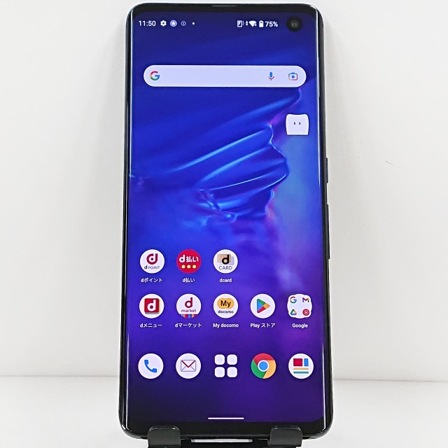 arrows 5G F-51A ドコモ ネイビーブラック 送料無料 本体 c13543 【中古】