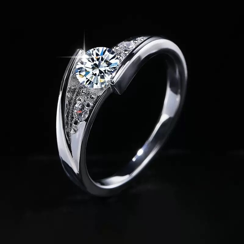 【#66】(あさつゆのたま) S925モアサナイトのリング