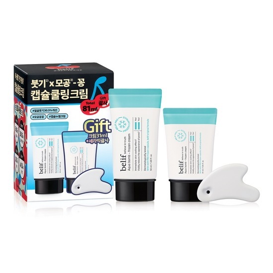 ビリーフ アクアバーム フローズンクリーム 企画セット(クリーム50ml+31ml+セラミックかっさ)