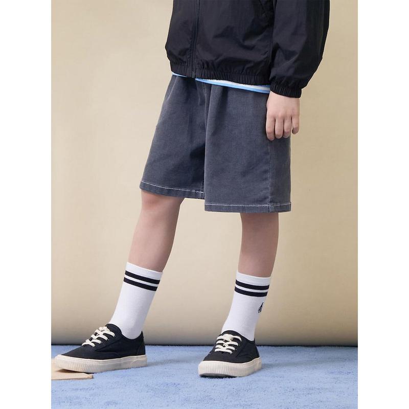 [必須] クールデニムショートパンツ グレー