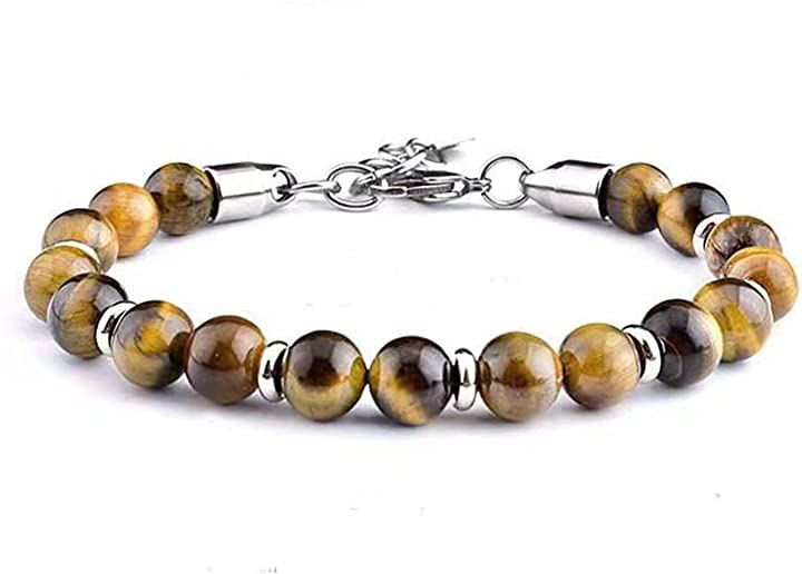 メンズブレスレット レディースブレスレット 8MM (T-02)