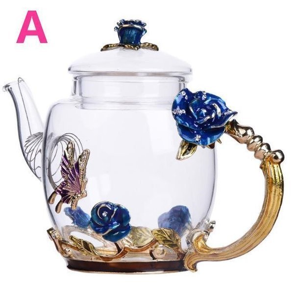 営业促进 【耐熱ガラスポット 】ティーポット ガラス おしゃれ シンプル 耐熱ガラス 300ml YYRB1232