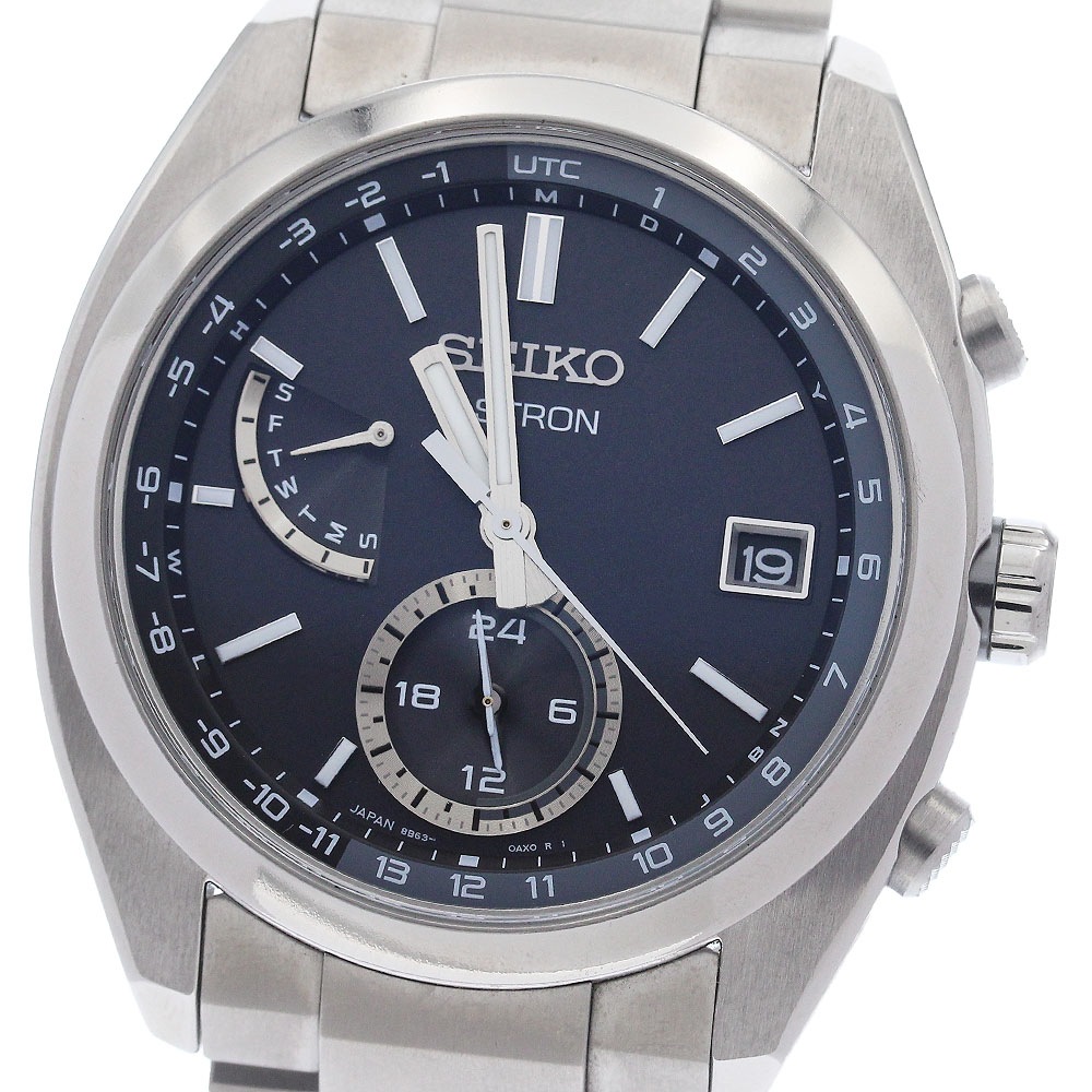セイコー SEIKO SBXY015/8B63-0BA0 アストロン ソーラー電波 メンズ 良品 内箱・保証書付き_944422【中古】