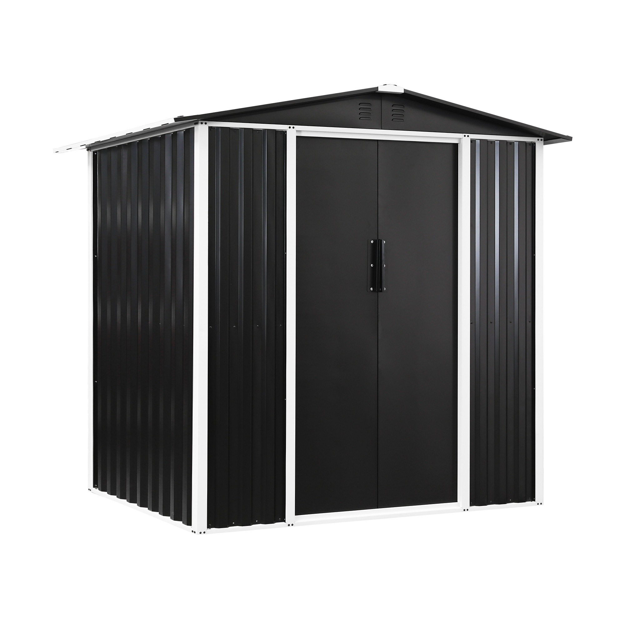 【国内出荷】物置 屋外 スチール 倉庫 戸外収納庫 幅180*奥行き120*高185 物置き おしゃれ 大型 収納庫 屋外物置 防さび ベランダ 防水 ドア 引戸 スチール物置 屋外収納 ガーデニング 23,754円