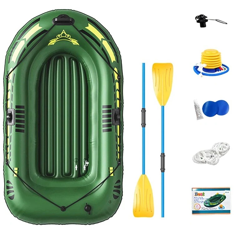 2人乗り ゴムボート ムボート カヌー 釣り インフレータブルカヤック レジャー 超厚型 エアボート ミニボート エアボート フィッシングボート 最大積載300kg インフレータブル カヌー 釣り用ゴ