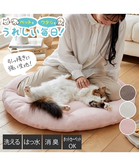 ラグマットラグ 洗えるはっ水クッションラグ 消臭 ペットと暮らす 4,995円