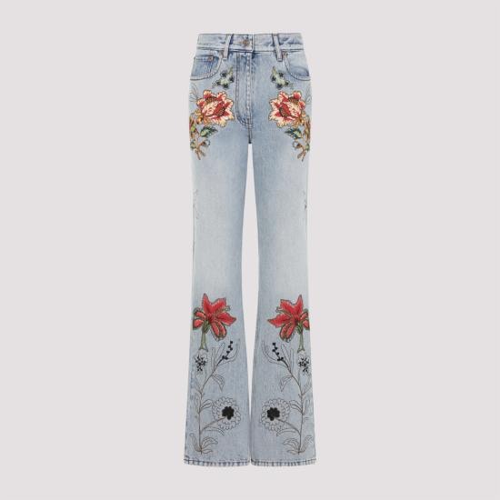 VALENTINO GARAVANI Women Denim Pants 8B3DD2AX9YC 508 DENIM BLU LAV CHIARO