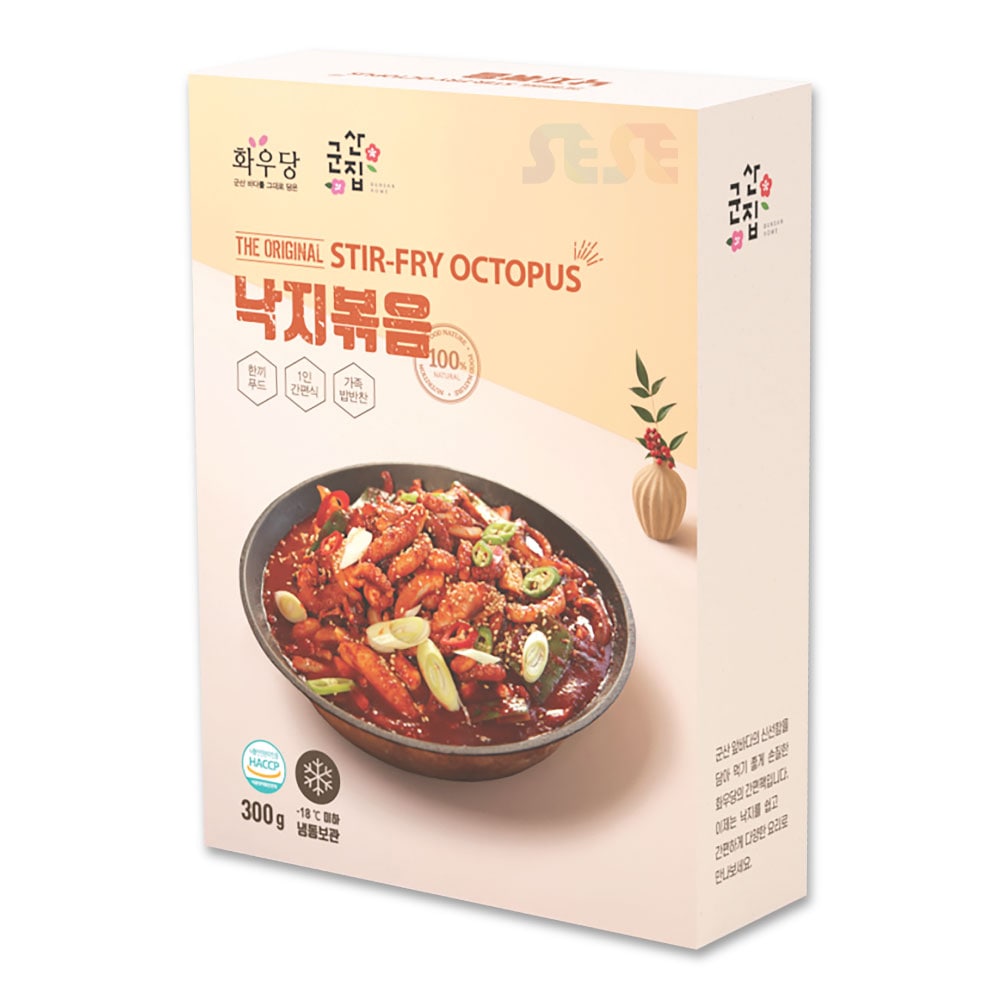 冷凍 イイダコ炒め 10個セット 300ｇ / 韓国料理 キャンピング 辛口 チュクミ ナクチポックン たこの辛炒め