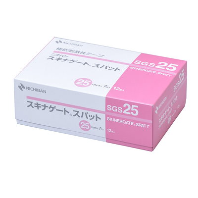 他サイト： ニチバン スキナゲート スパット 25mm×7m SGS25 低刺激 軽い力でまっすぐ切れるの商品画像