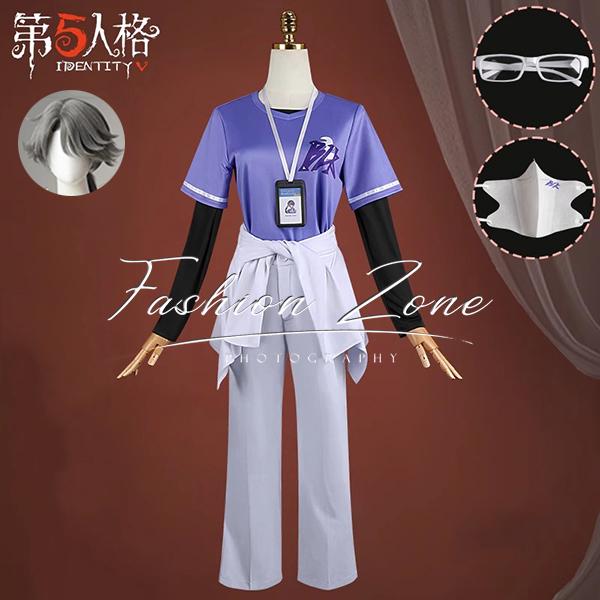 【品質良い 大好評中】迅速な出荷IdentityV 第五人格 納棺師 イソップ・カール BLK戦隊 コスプレ衣装 ウィッグ cosplay ハロウィン 演出服 変装